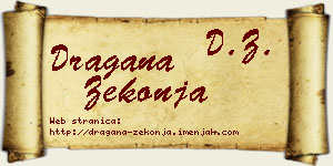 Dragana Zekonja vizit kartica